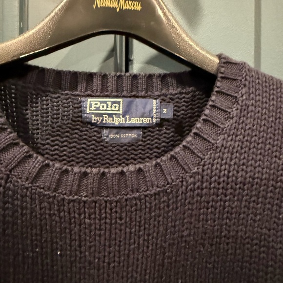 Polo by Ralph Lauren Men's Dark Gray Sweater with Emblem - Picture 2 of 3